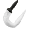 Darkness - Plug Anal En Silicone Avec Queue Blanche